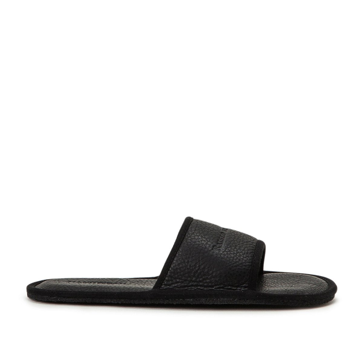 Raised by Wolves Manitobah Mukluks Leather Slides (Schwarz)  - Allike Store