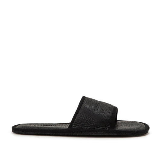 Raised by Wolves Manitobah Mukluks Leather Slides (Schwarz)  - Allike Store
