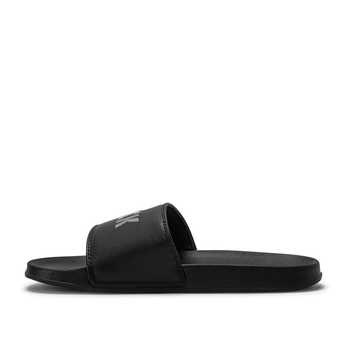 Raised by Wolves Reflective Fuck Off Slides (Schwarz)  - Allike Store