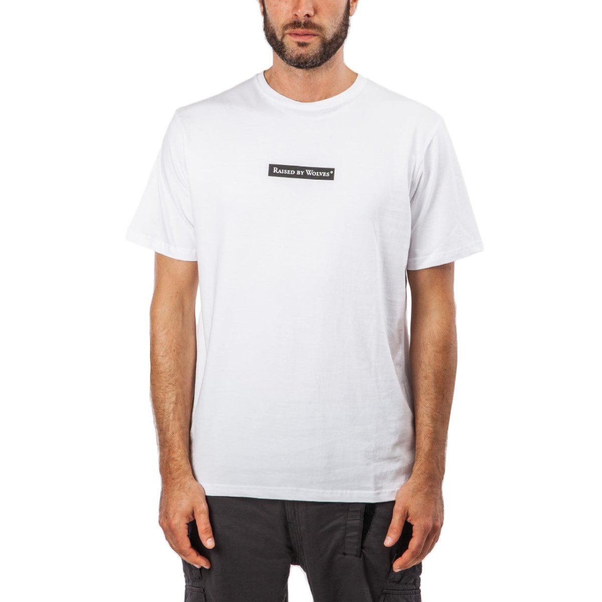 Raised by Wolves Registered Box Logo T-Shirt (Weiß)  - Allike Store