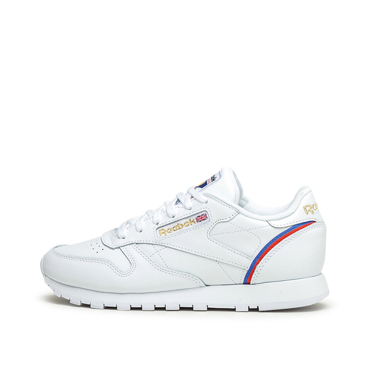 Reebok CL LTHR (Weiß / Rot / Blau)  - Allike Store
