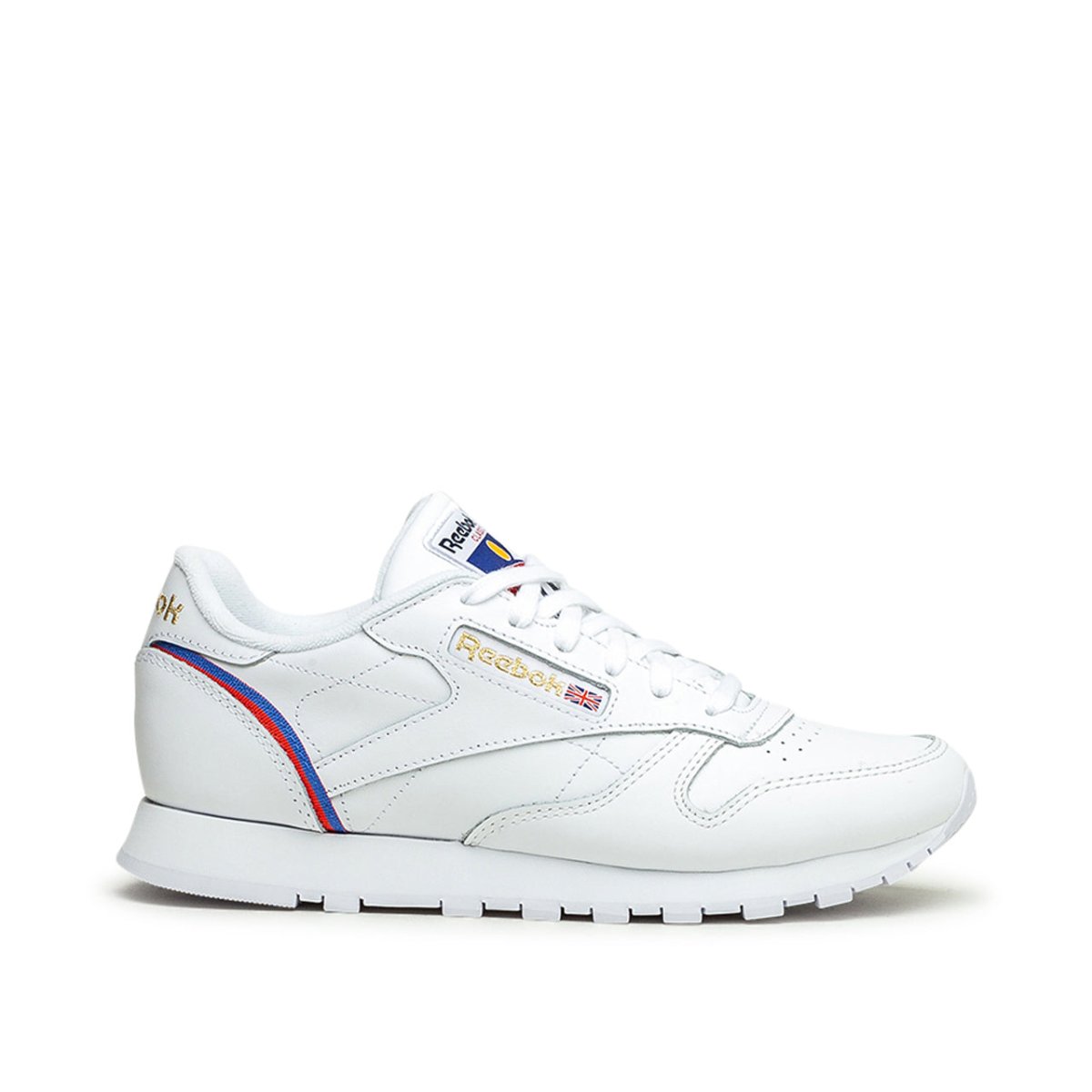 Reebok CL LTHR (Weiß / Rot / Blau)  - Allike Store