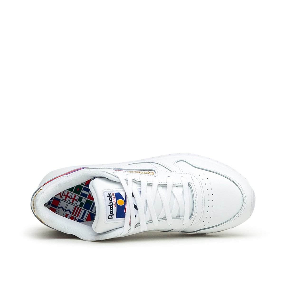 Reebok CL LTHR (Weiß / Rot / Blau)  - Allike Store