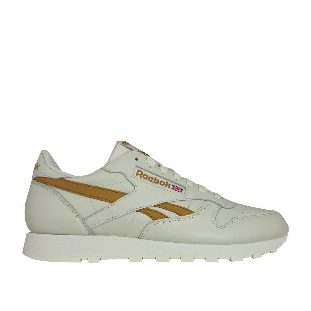 Khaki and store white reebok classics