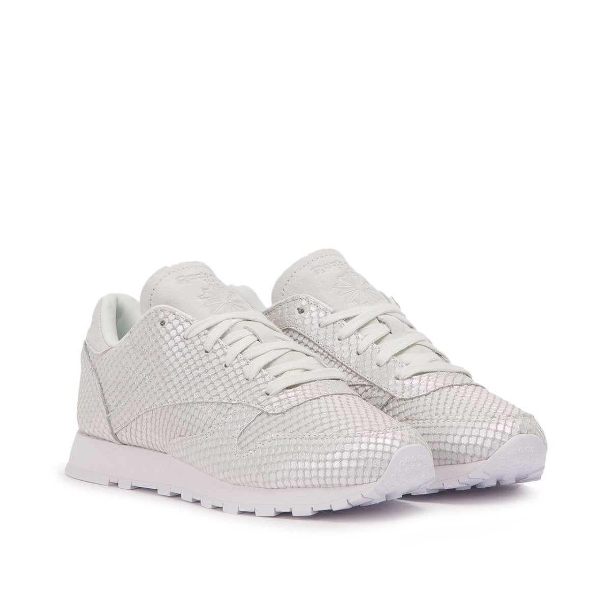 Reebok Classic Leather Textural W (Silbergrau / Weiß)  - Allike Store