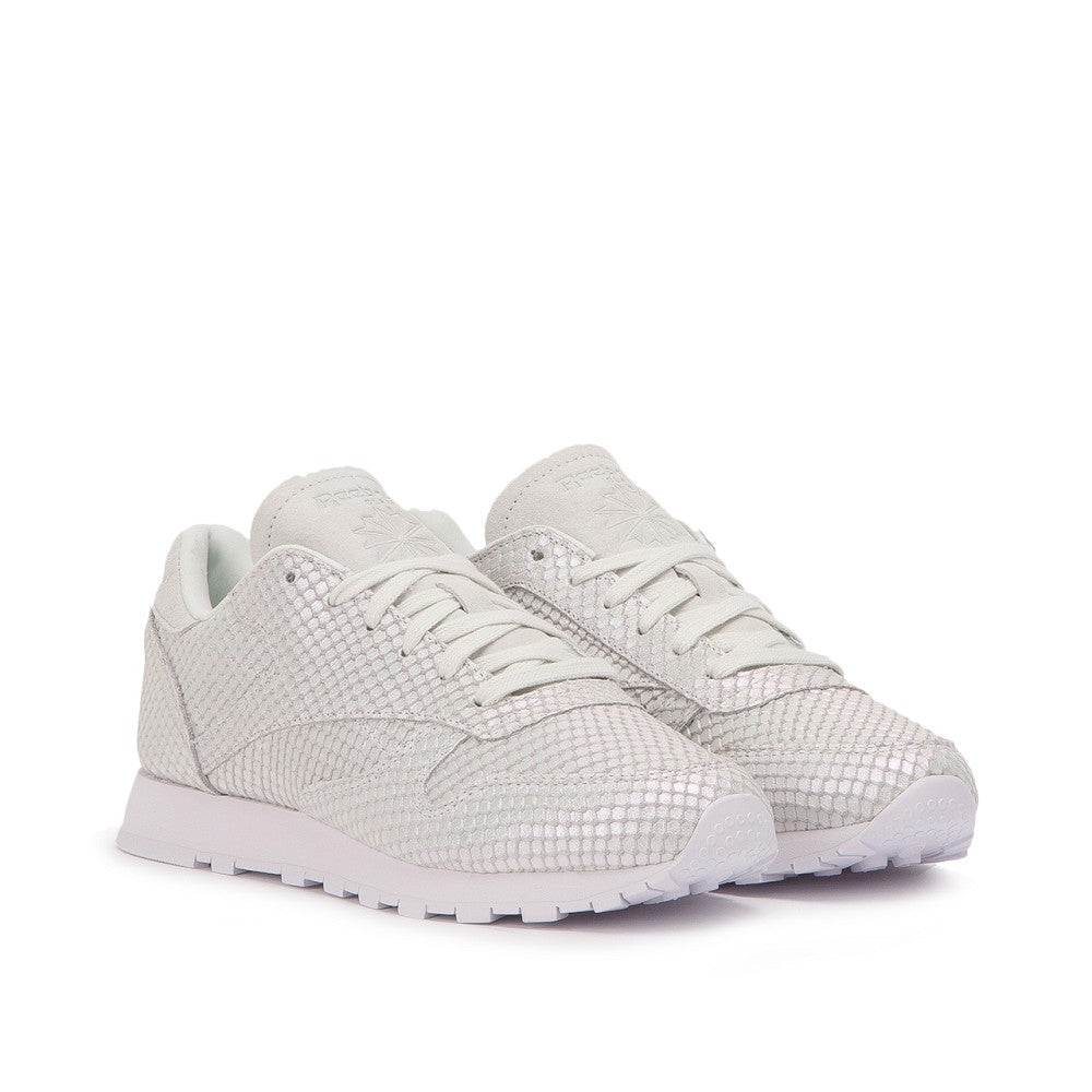 Reebok Classic Leather Textural W (Silbergrau / Weiß)  - Allike Store