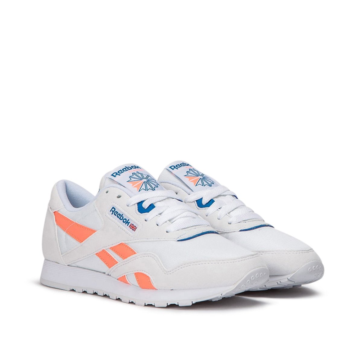 Reebok classic white store digital pink blue