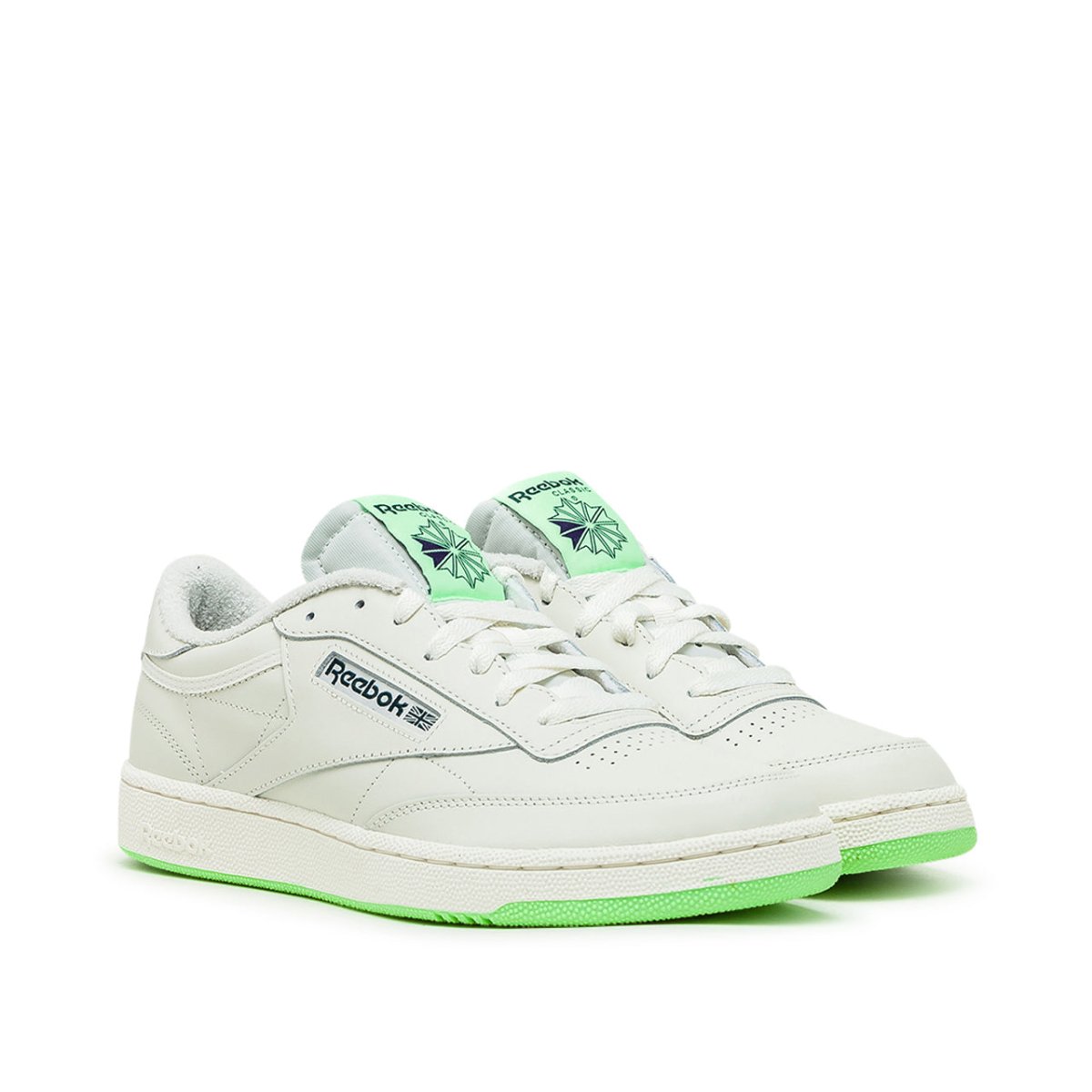 Reebok CLub C 85 White Neon Green FZ0173 Allike Store