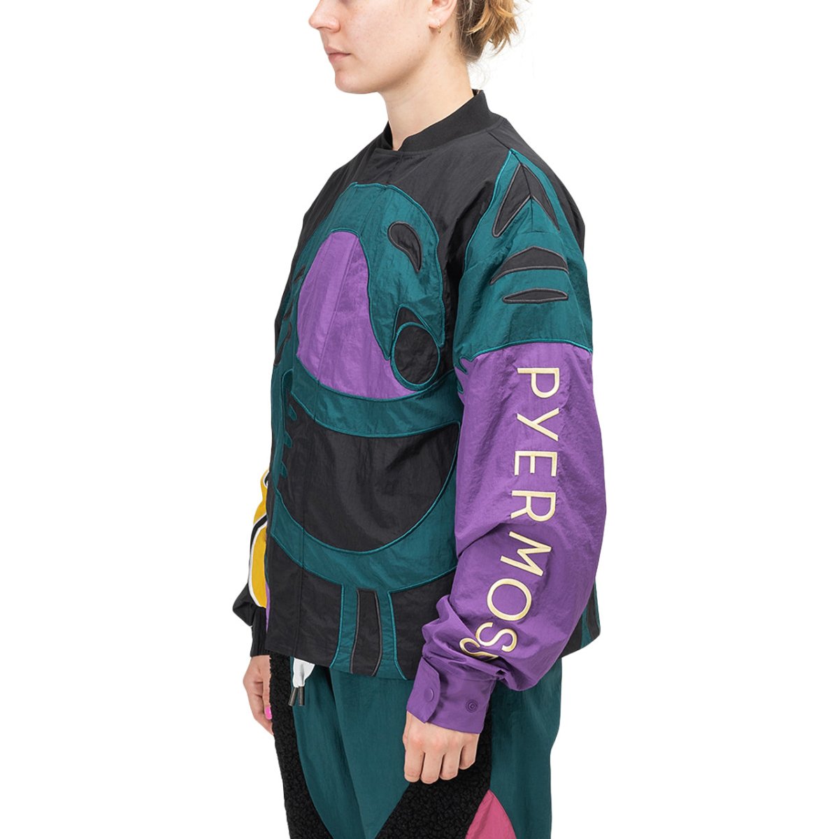 Reebok X Pyer Moss Sankofa Bomber (Schwarz / Teal / Lila)  - Allike Store