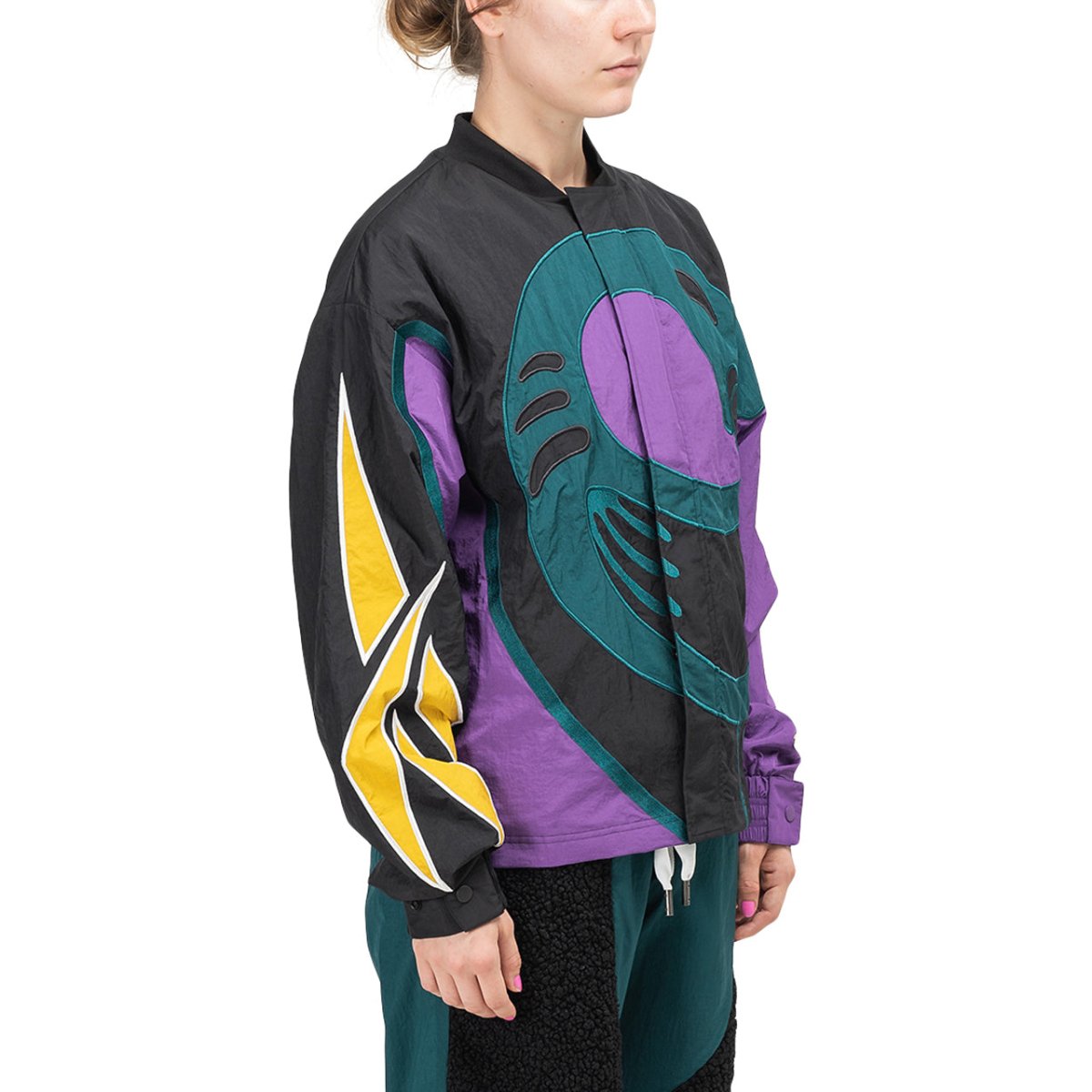 Reebok X Pyer Moss Sankofa Bomber (Schwarz / Teal / Lila)  - Allike Store