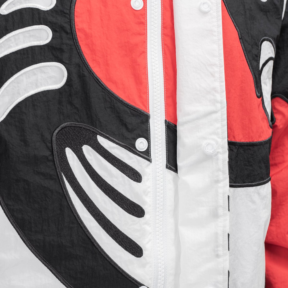 Reebok X Pyer Moss Sankofa Bomber (Weiss / Rot / Schwarz)  - Allike Store