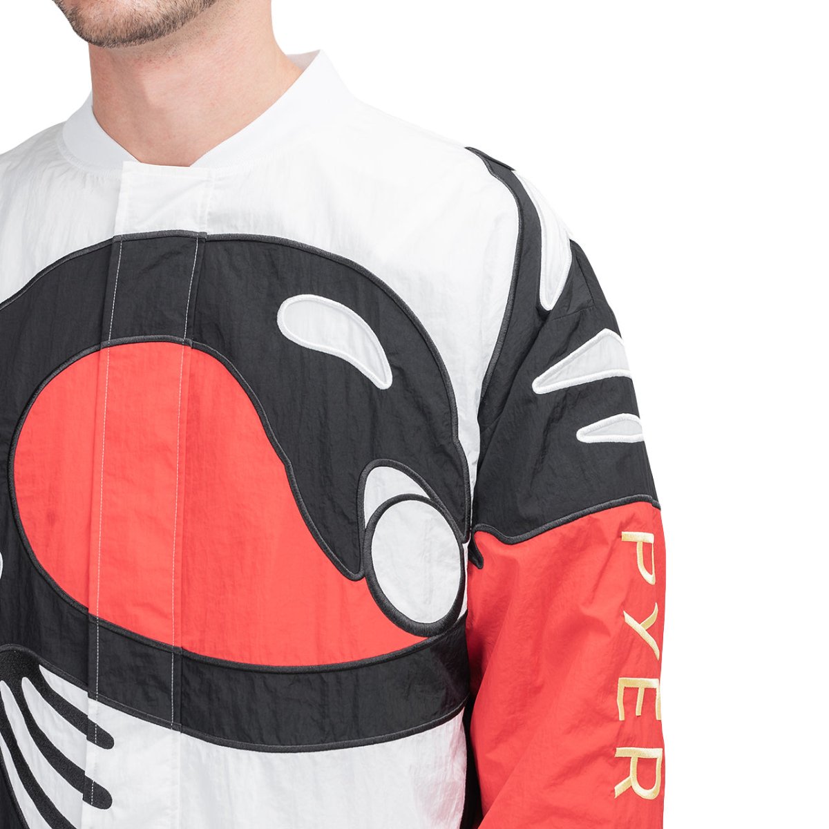 Reebok X Pyer Moss Sankofa Bomber (Weiss / Rot / Schwarz)  - Allike Store