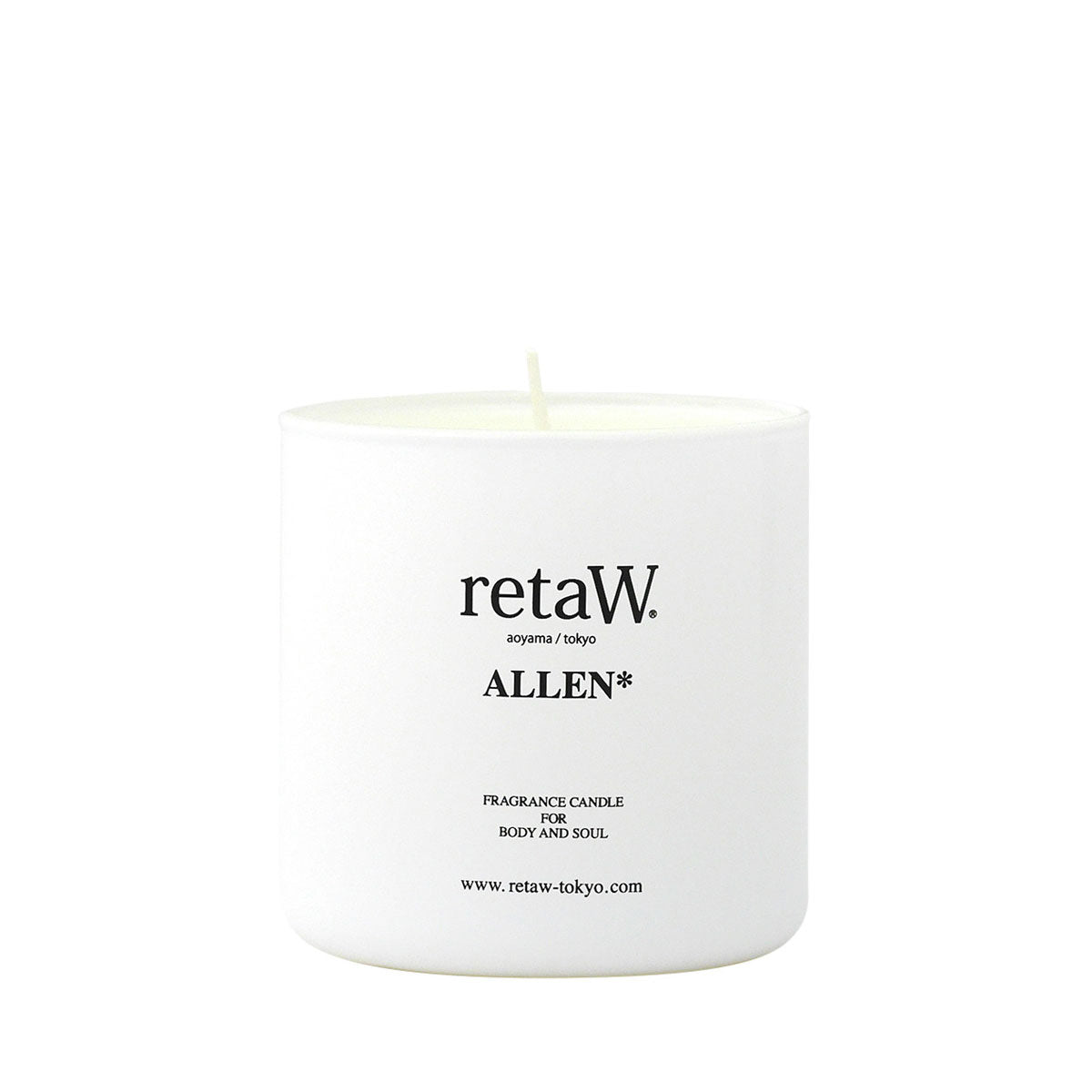 retaW Fragrance Candle  'Allen' (Weiß)  - Allike Store