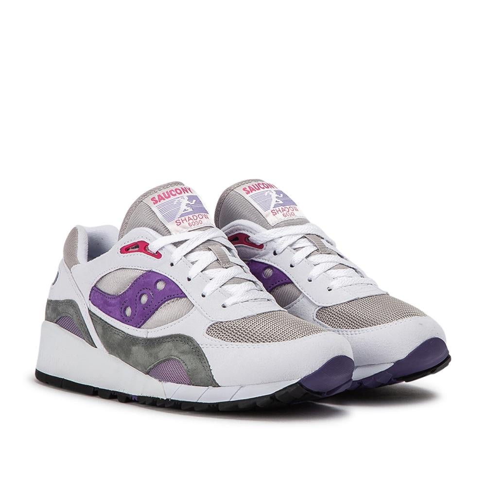 Saucony shadow 6000 white grey sales purple