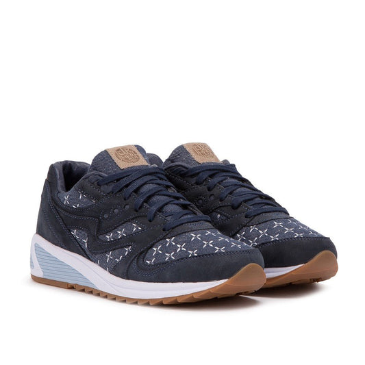 Saucony x UP THERE GRID 8000 'SASHIKO' (Navy)  - Allike Store