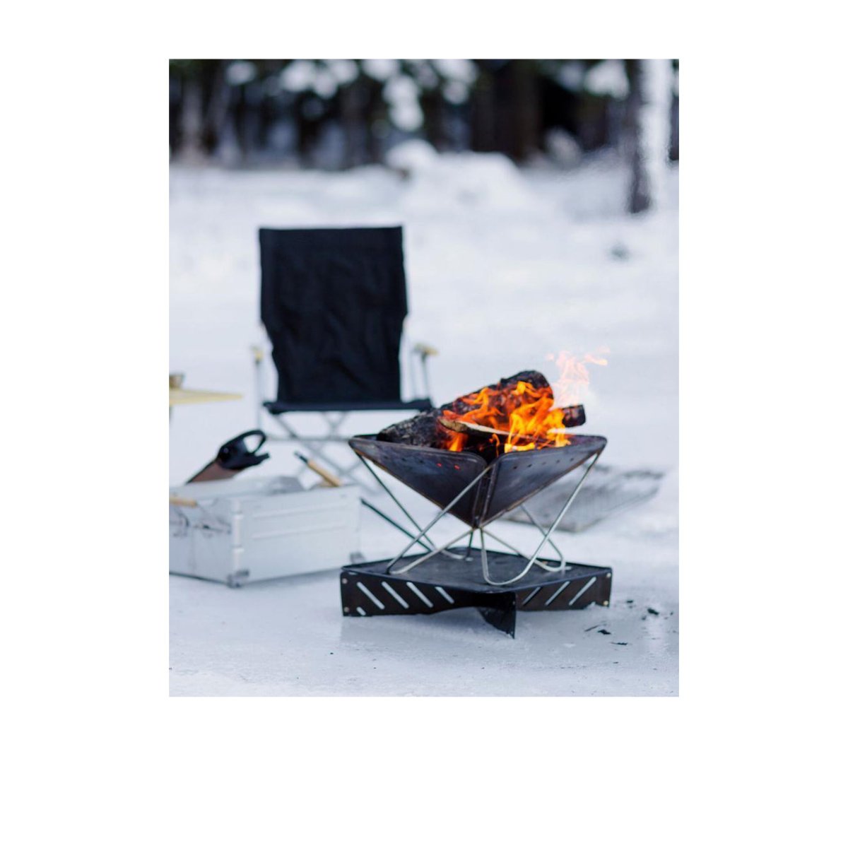 Snow Peak Pack & Carry Fireplace L (Silver)  - Allike Store