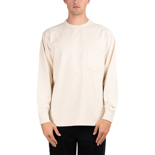Snow Peak Recycled Cotton Long Sleeve T-Shirt (Beige)  - Allike Store