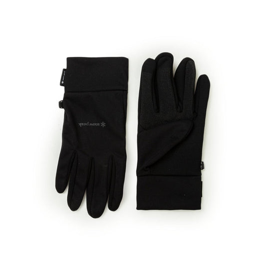 Snow Peak Wind Protection Gloves (Schwarz)  - Allike Store