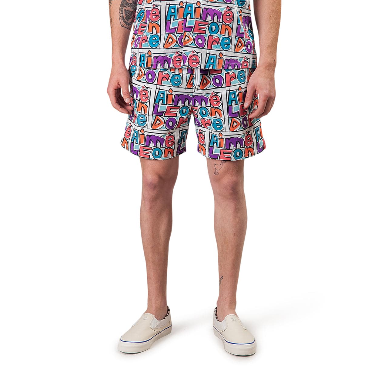 Aimé Leon Dore Crayon Print Swim Shorts (Multi)  - Allike Store