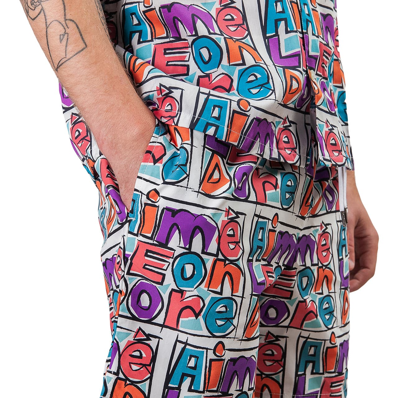 Aimé Leon Dore Crayon Print Swim Shorts (Multi)  - Allike Store