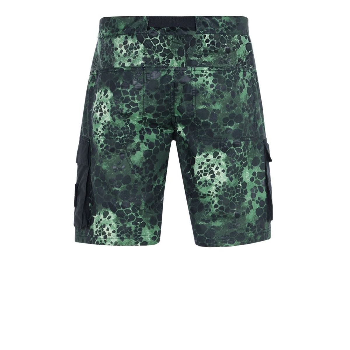 Stone Island Alligator Camo Cotton - Nylon Shorts (Grün)  - Allike Store