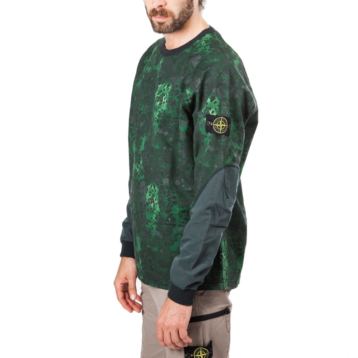 Stone island shop alligator camo sweatshirt