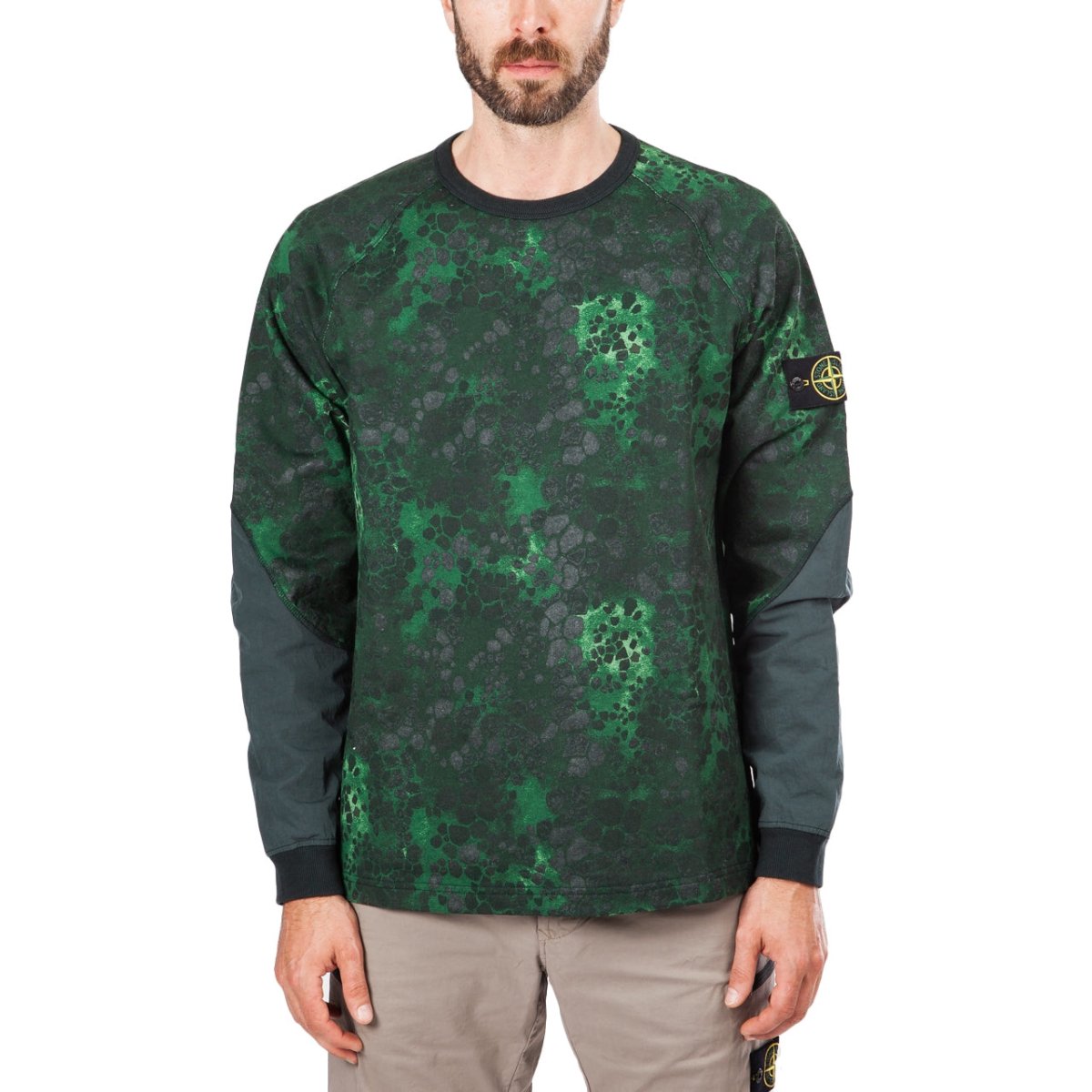 Stone Island Alligator Camo Sweat Shirt (Grün)  - Allike Store