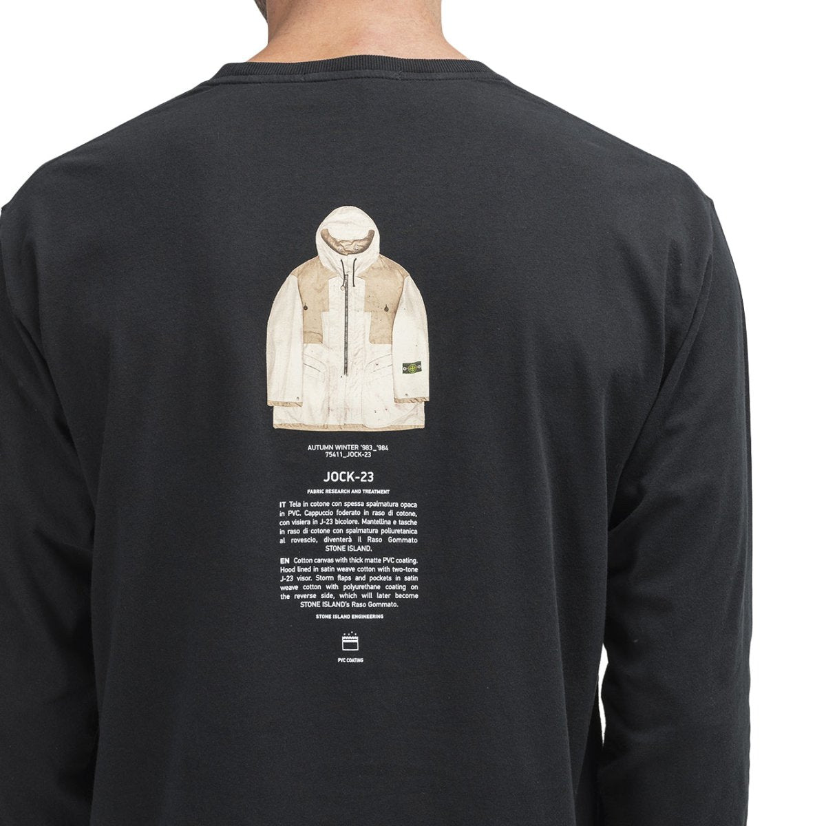 Stone Island Archivio Longsleeve (Schwarz)  - Allike Store