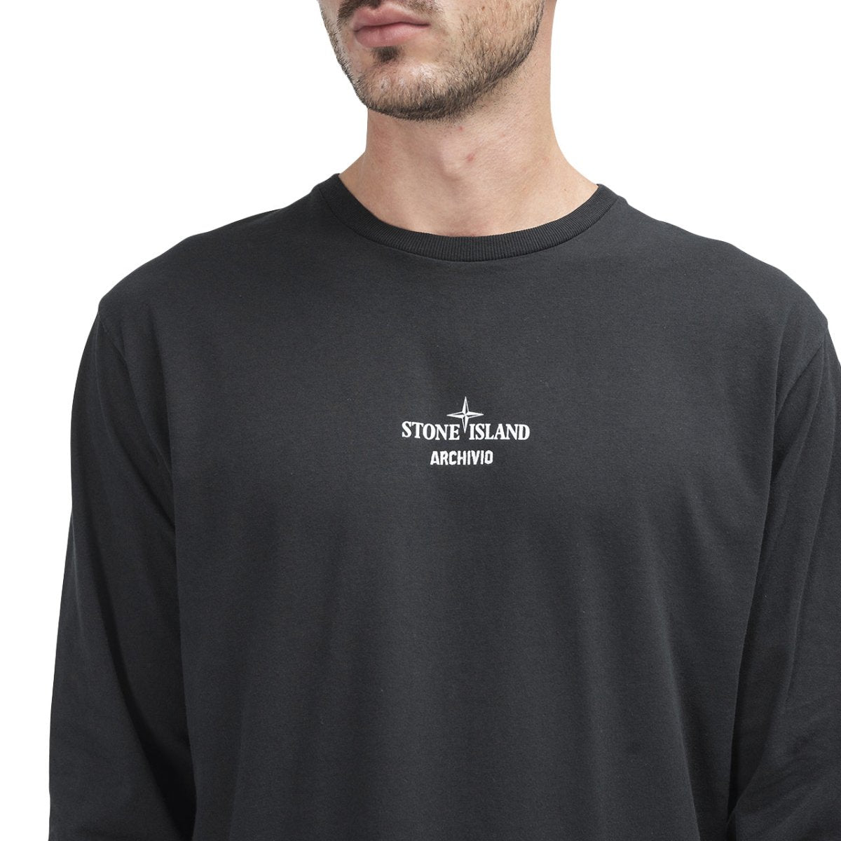 Stone Island Archivio Longsleeve (Schwarz)  - Allike Store