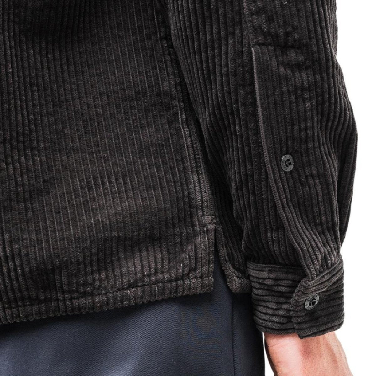 Stone Island Corduroy 2 Pocket Overshirt (Dunkelgrau)  - Allike Store