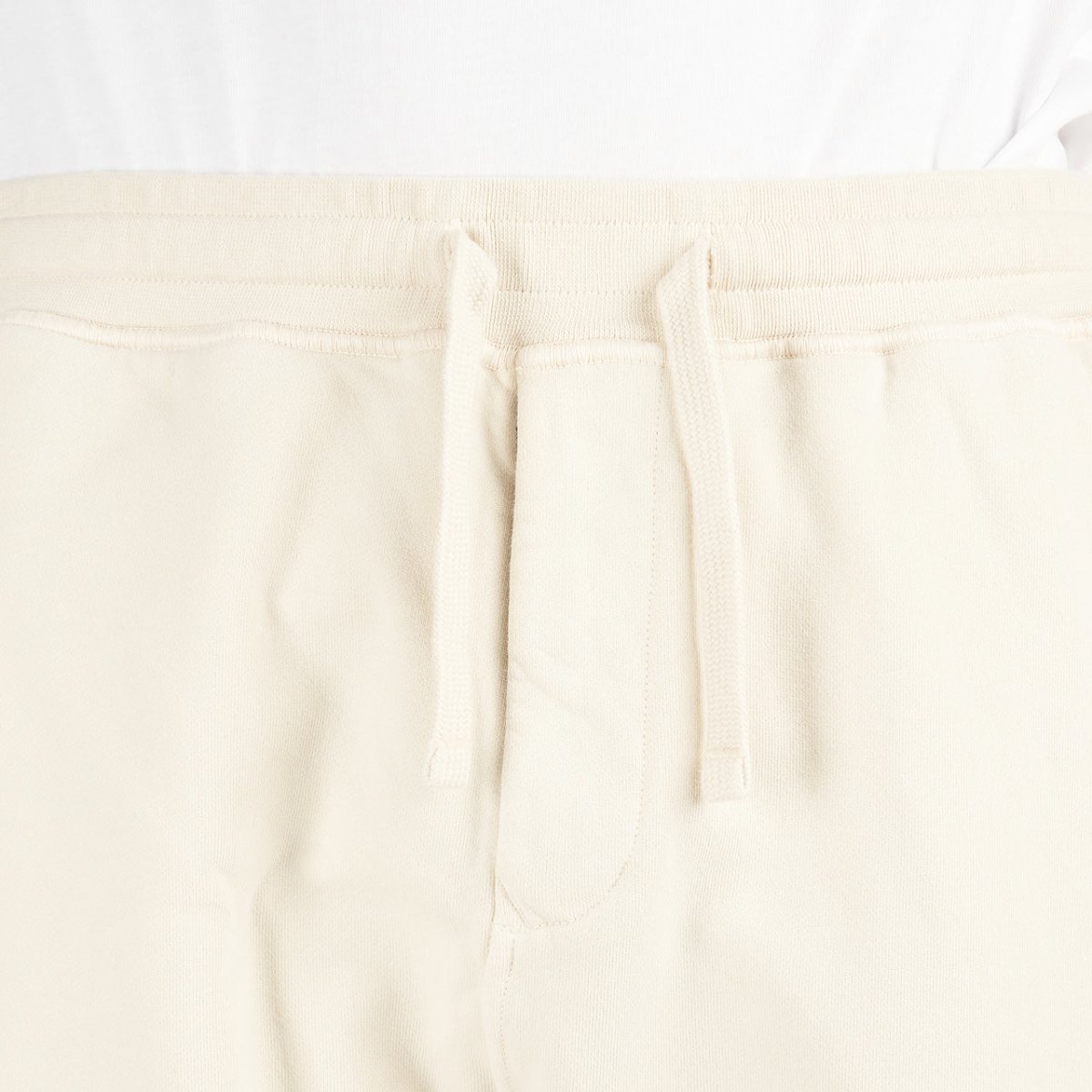 Stone Island Cotton Fleece Bermuda Cargo Shorts (Beige)  - Allike Store