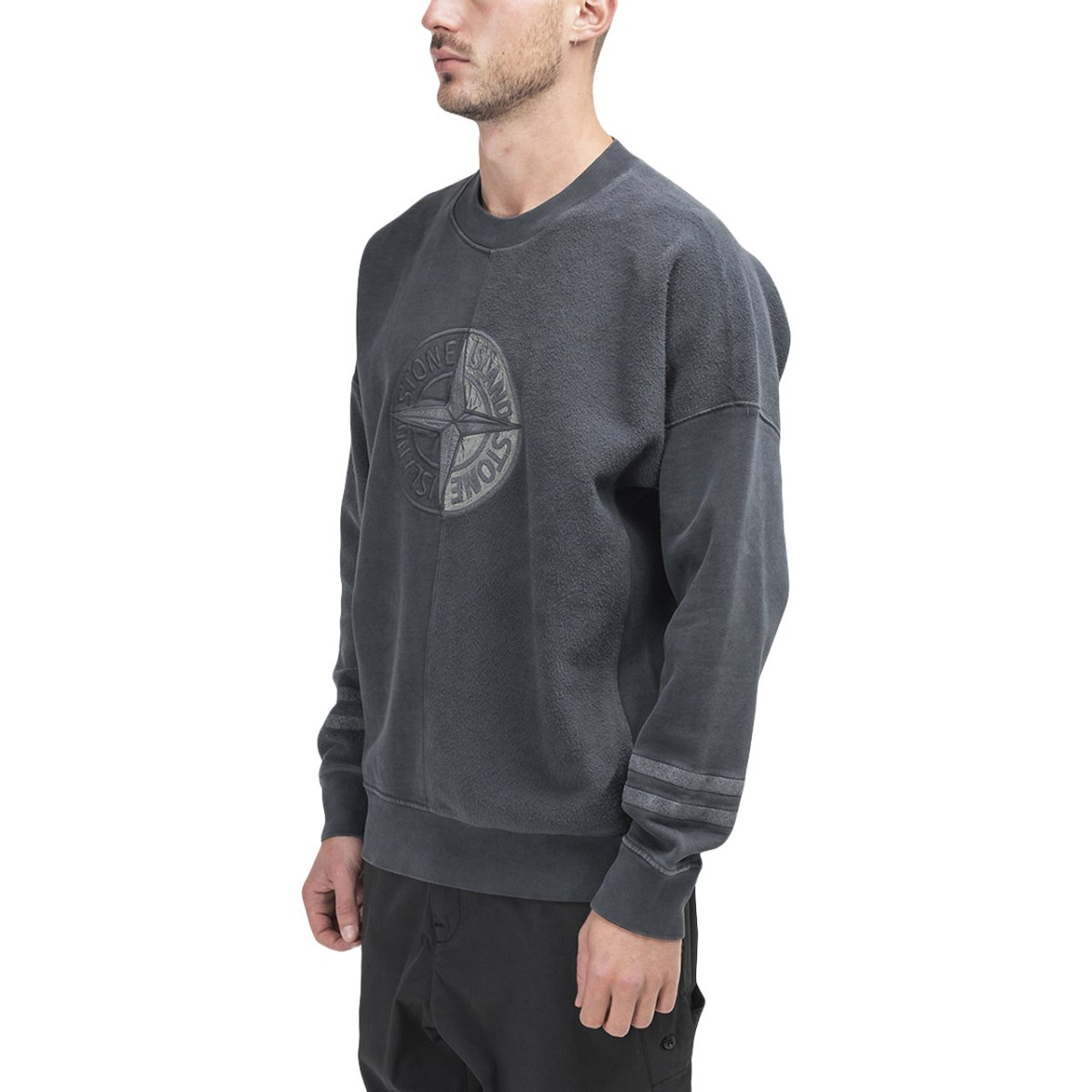 Stone island old dye hotsell treatment sweatshirt