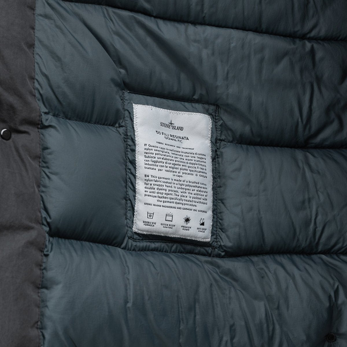 Stone Island Fili Resinata Down Jacket (Anthrazit)  - Allike Store