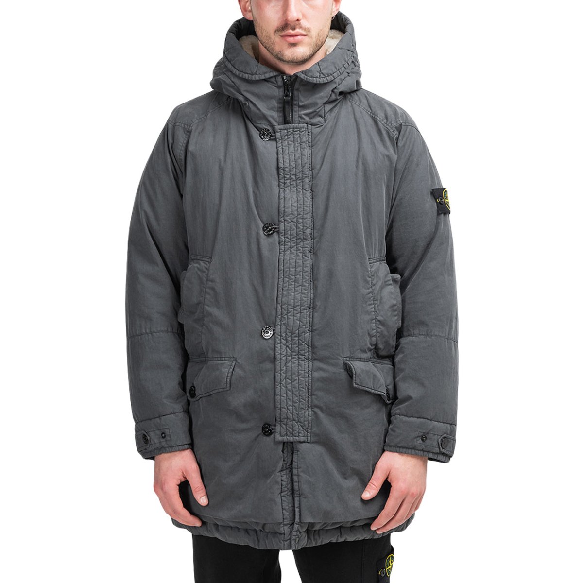 Stone Island Fili Resinata Down Jacket (Anthracite) 711571321.V0067 ...