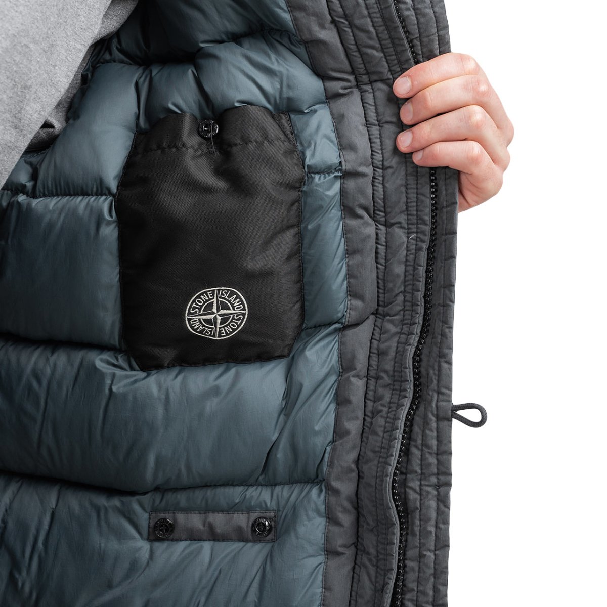 Stone Island Fili Resinata Down Jacket (Anthrazit)  - Allike Store
