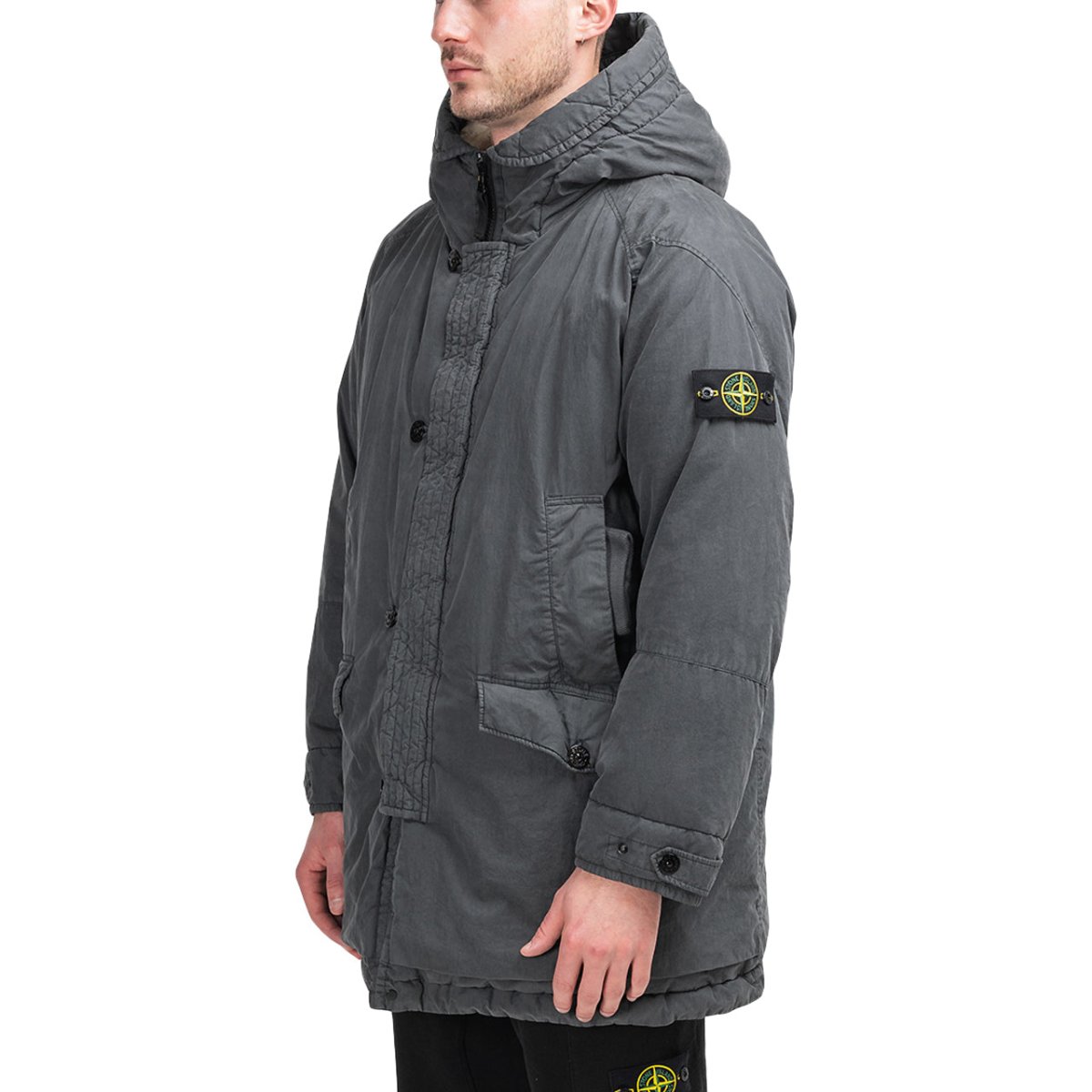 Stone Island Fili Resinata Down Jacket (Anthrazit)  - Allike Store