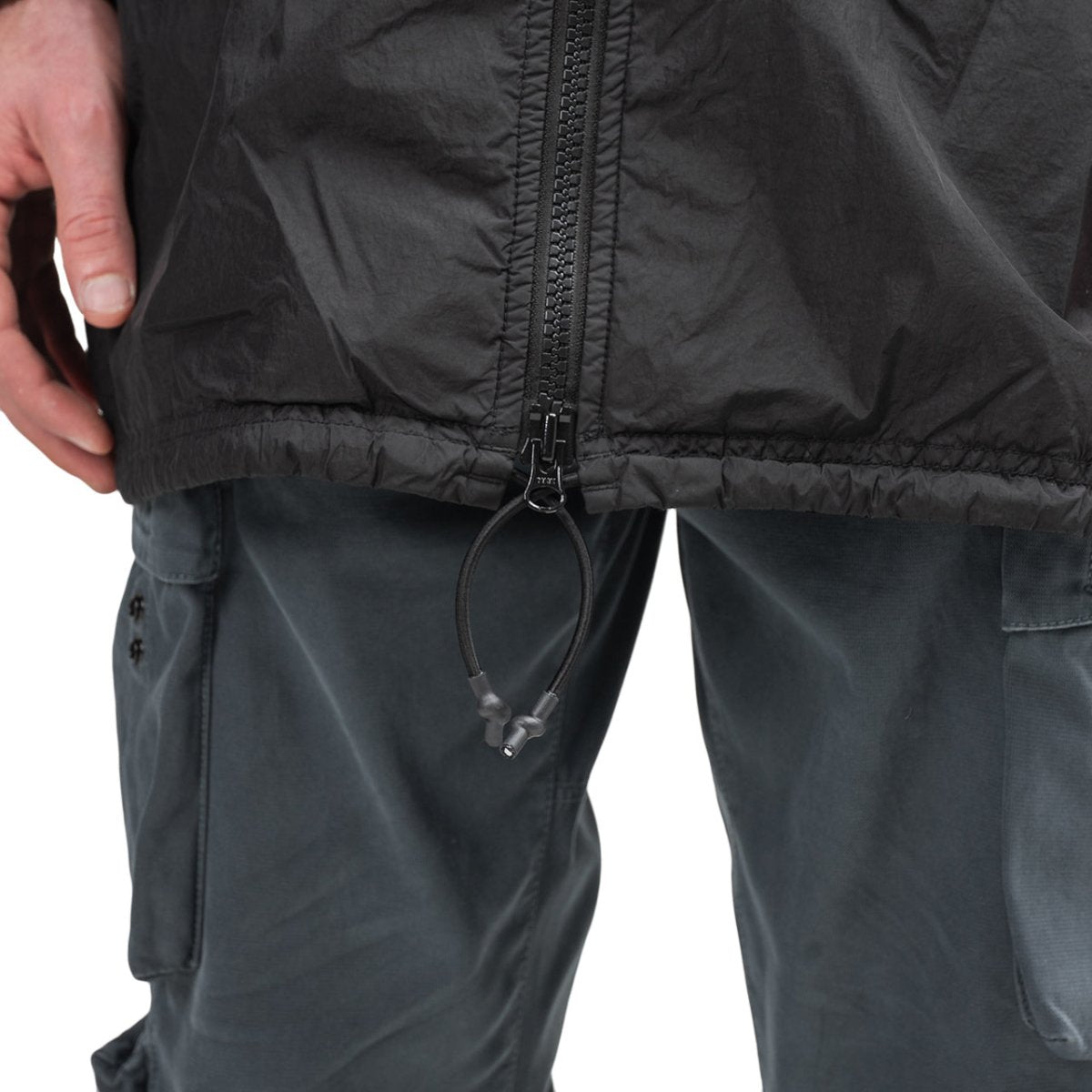 Stone Island Garment Dyed Crinkle Isolante Jacket (Schwarz