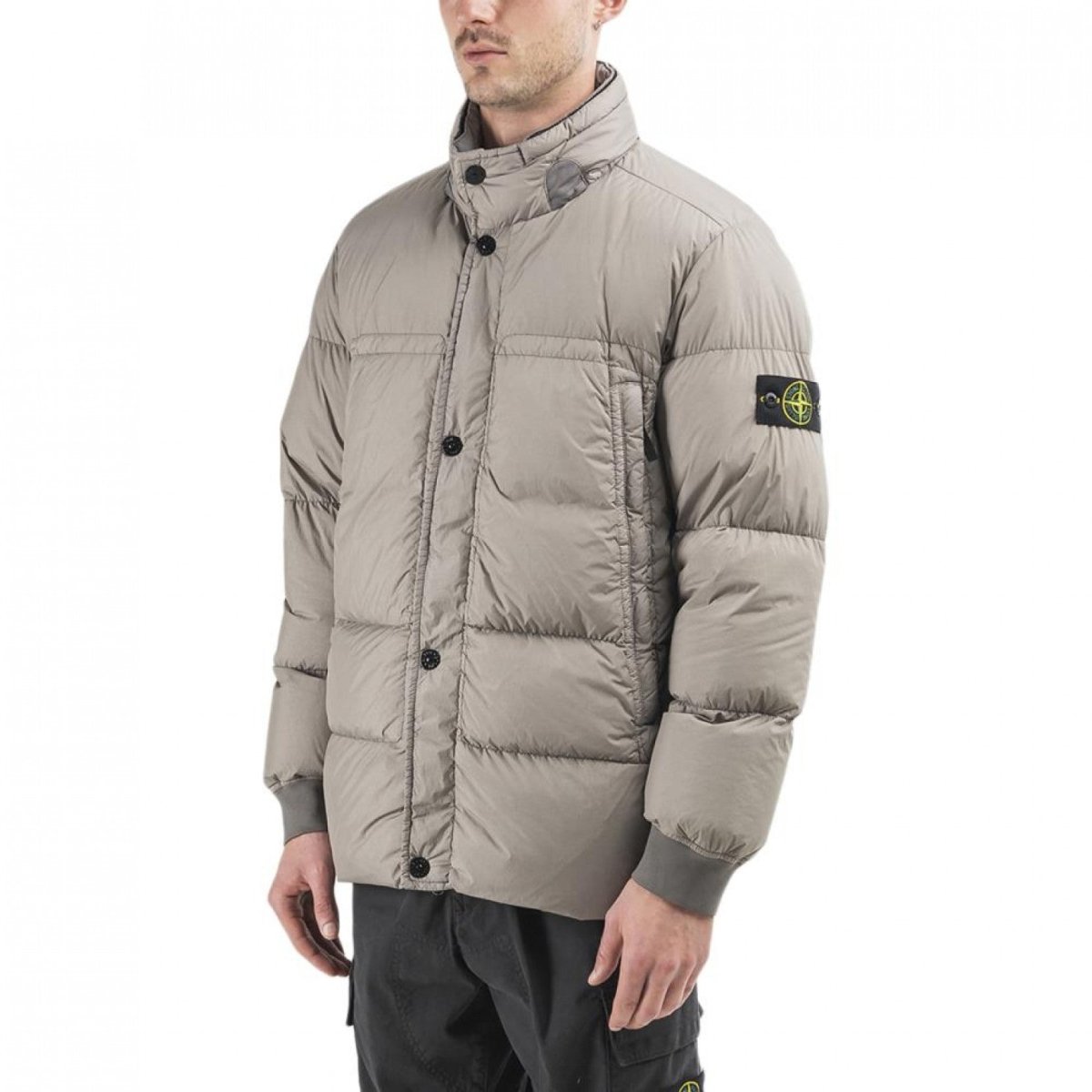 Stone Island Garment Dyed Crinkle Reps Down Jacket (Khaki)  - Allike Store