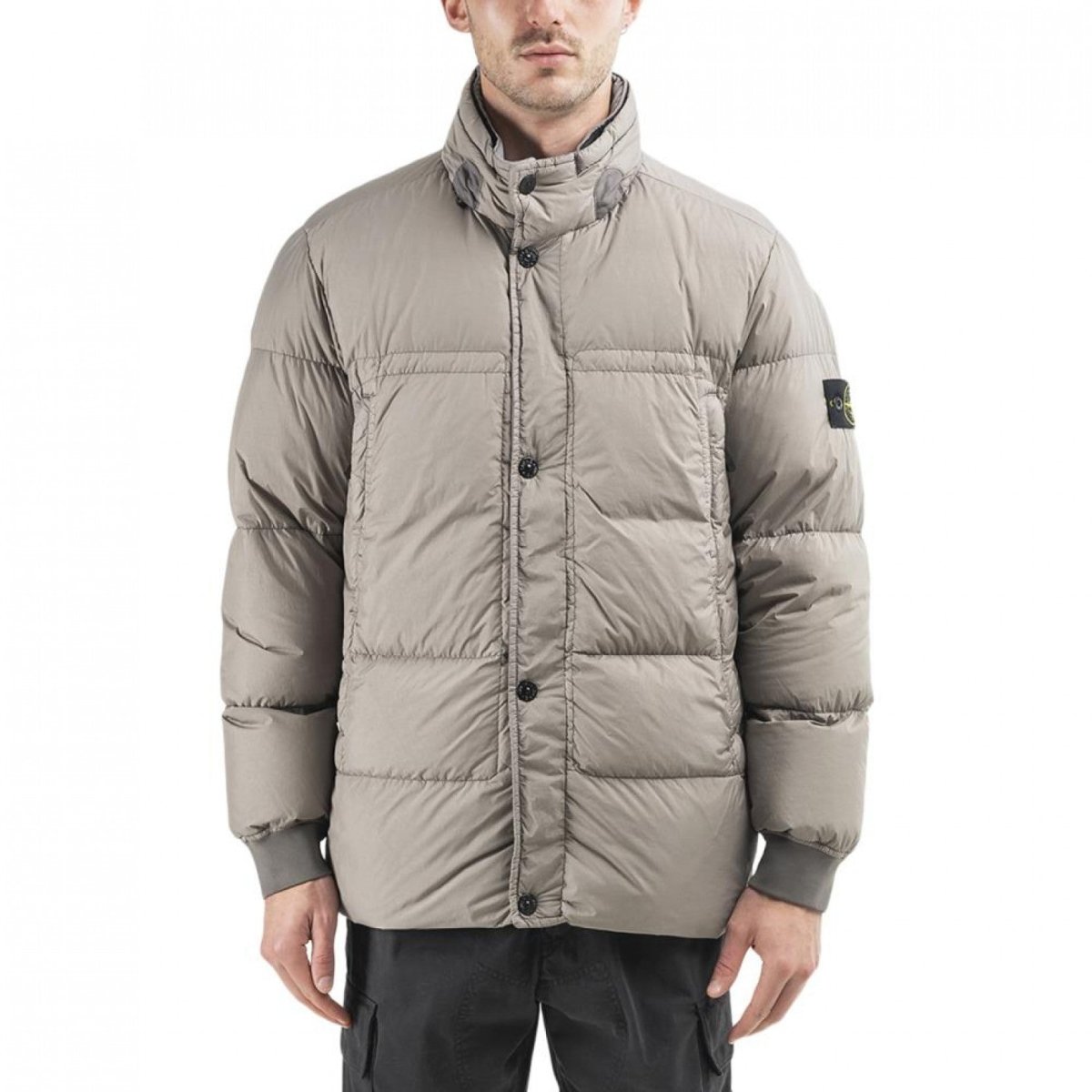 Stone Island Garment Dyed Crinkle Reps Down Jacket (Khaki)  - Allike Store