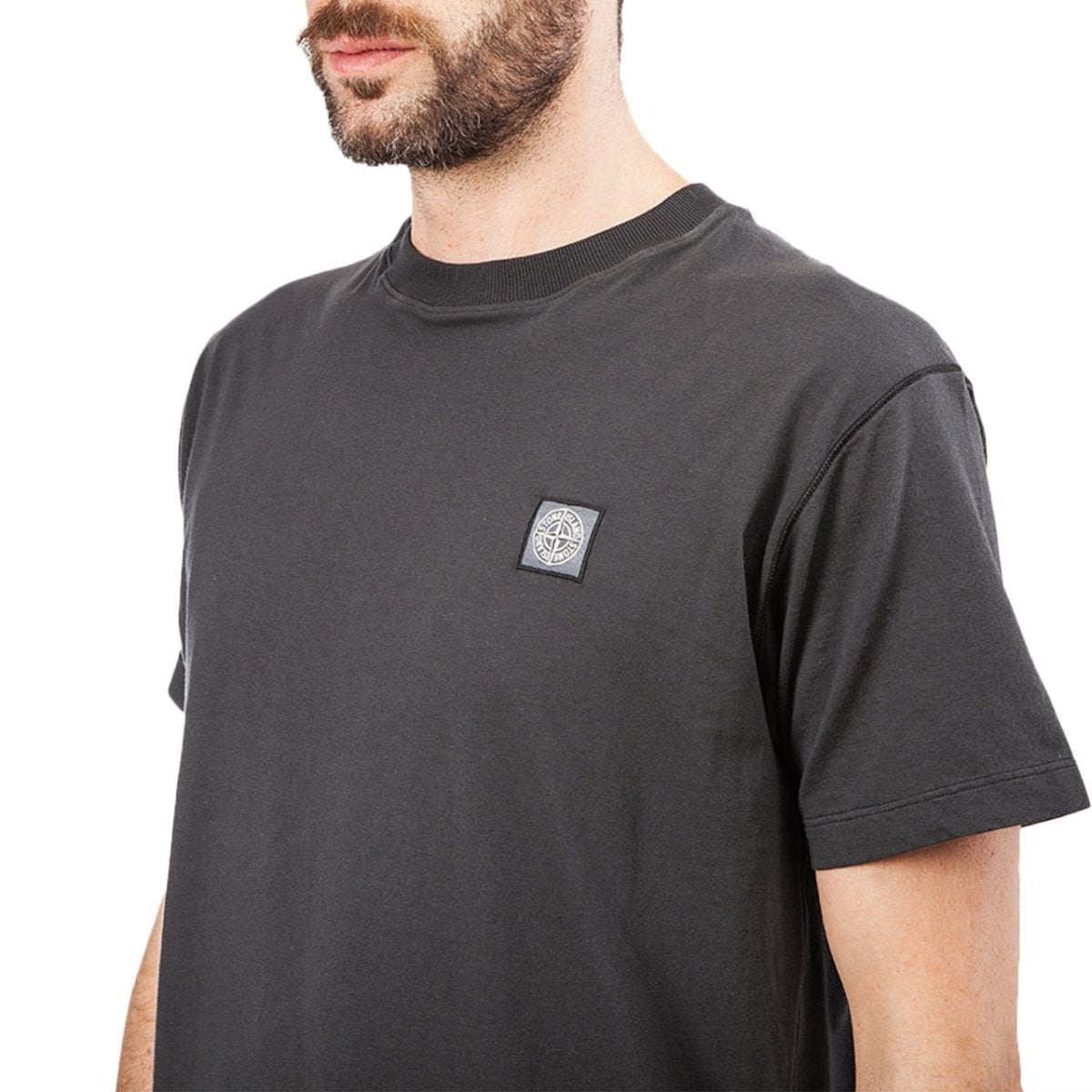 Stone Island Garment Dyed Jersey T-Shirt (Dunkelgrau)  - Allike Store
