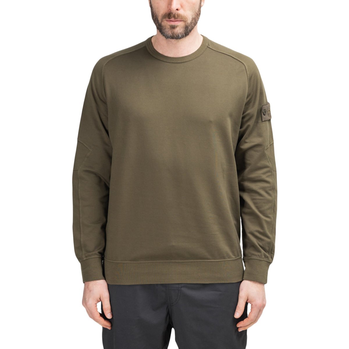 Stone Island 'Ghost Piece' Sweatshirt (Olive)  - Allike Store