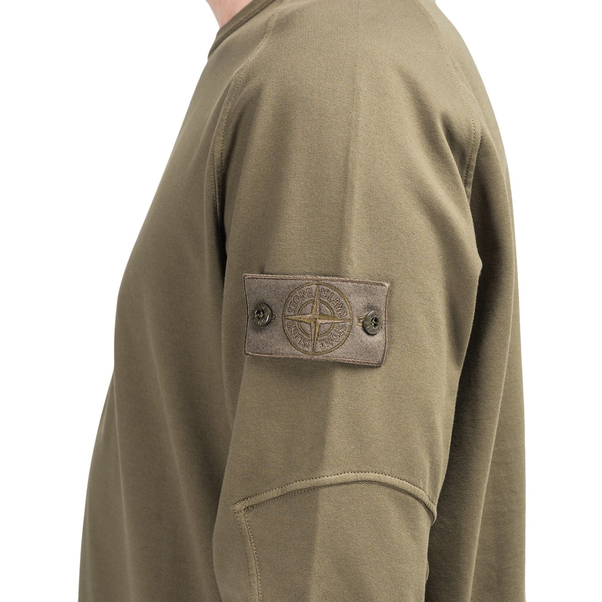Stone Island 'Ghost Piece' Sweatshirt (Olive)  - Allike Store