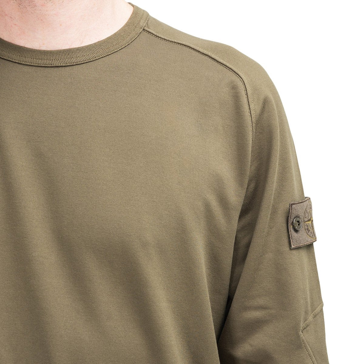 Stone Island 'Ghost Piece' Sweatshirt (Olive)  - Allike Store