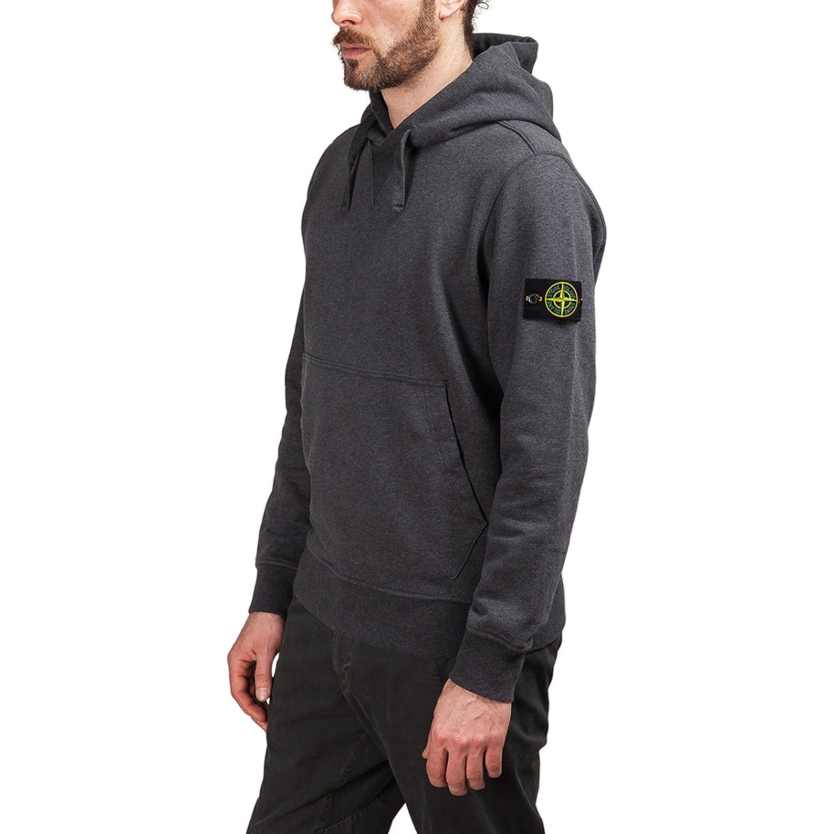 Stone island store hoodie dark grey