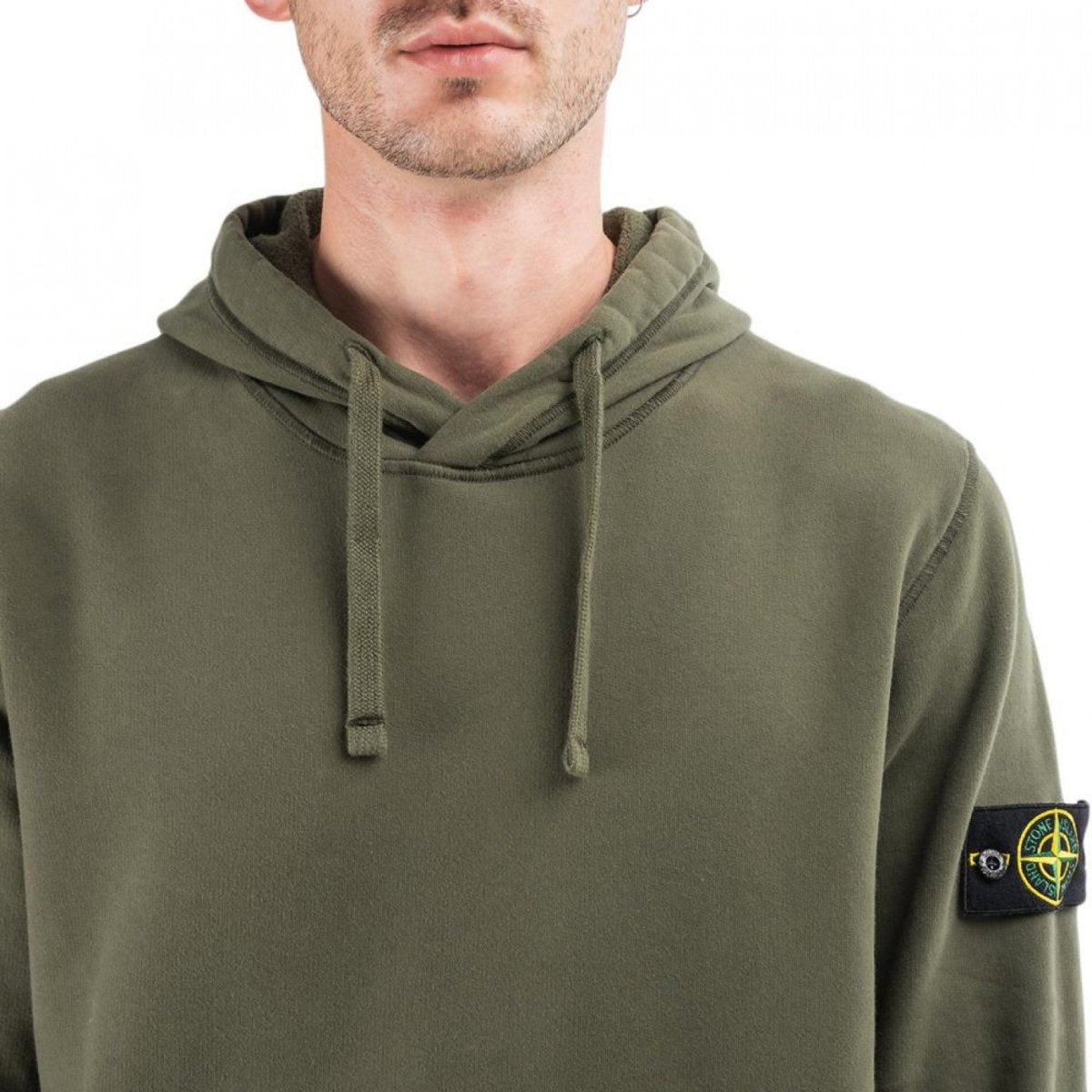 Stone island outlet hoodie olive