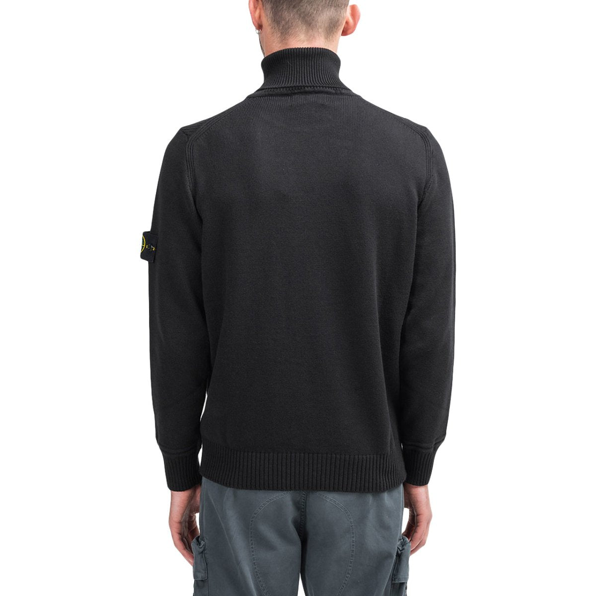 Stone island turtleneck on sale black