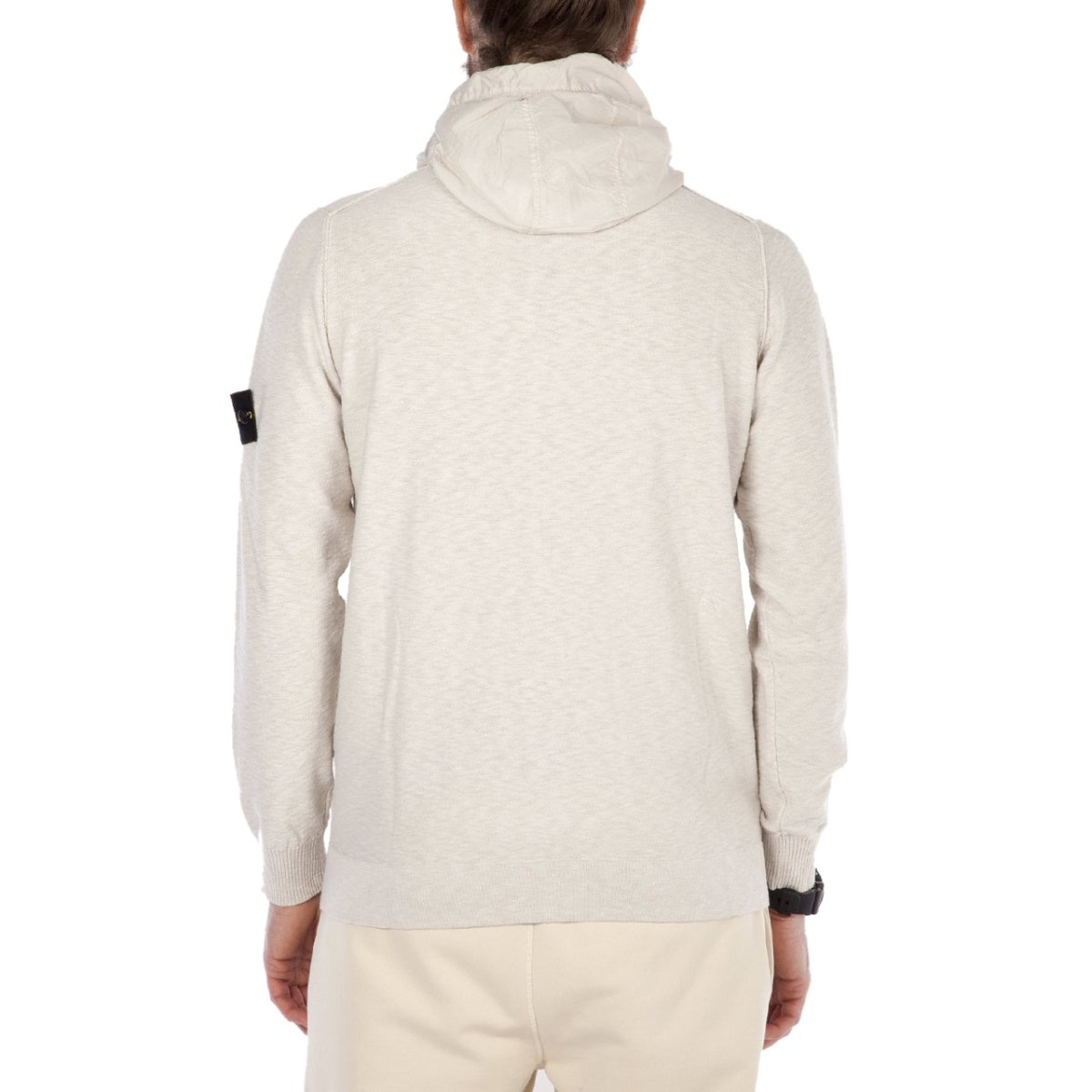 Stone Island Knitwear Hooded Jacket (Altweiß)  - Allike Store