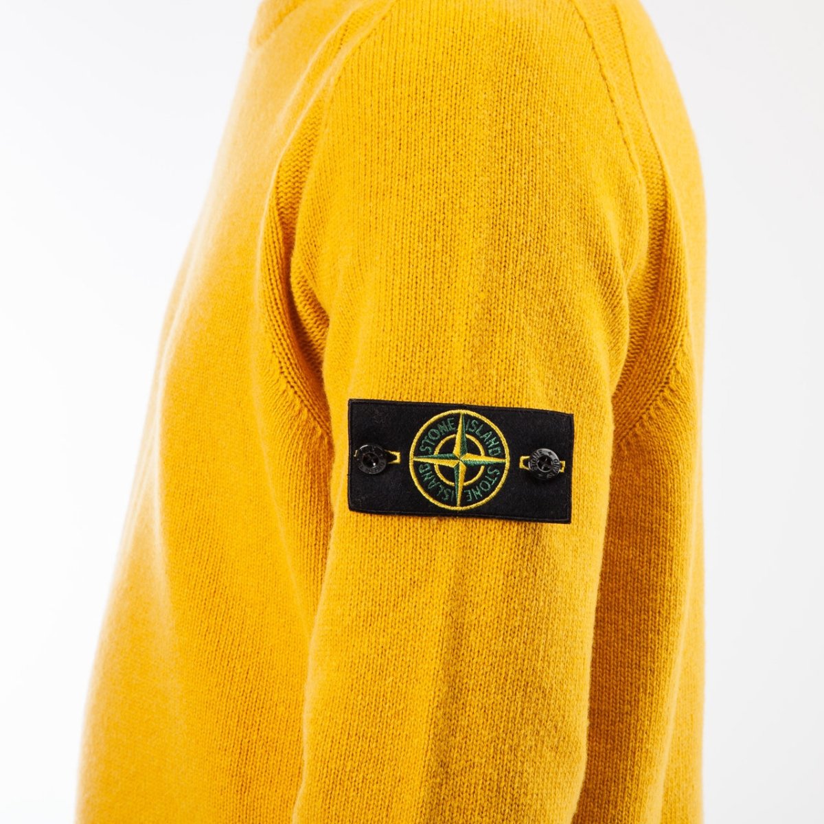 Mustard stone island clearance jumper