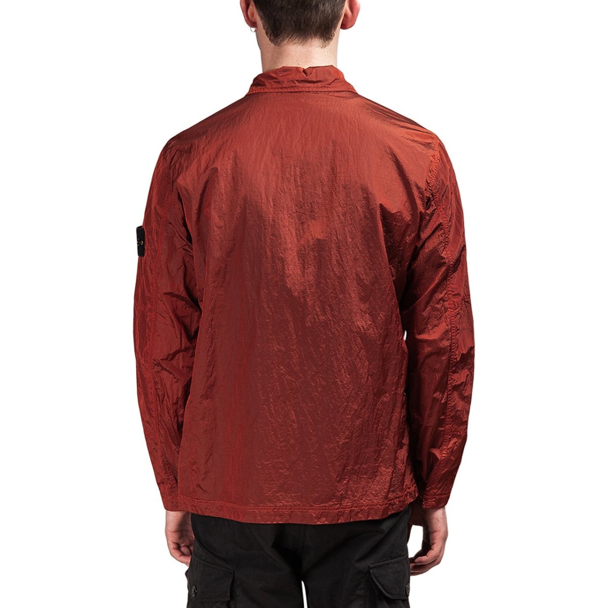 Stone Island Nylon Metal Ripstop Overshirt (Rot)  - Allike Store