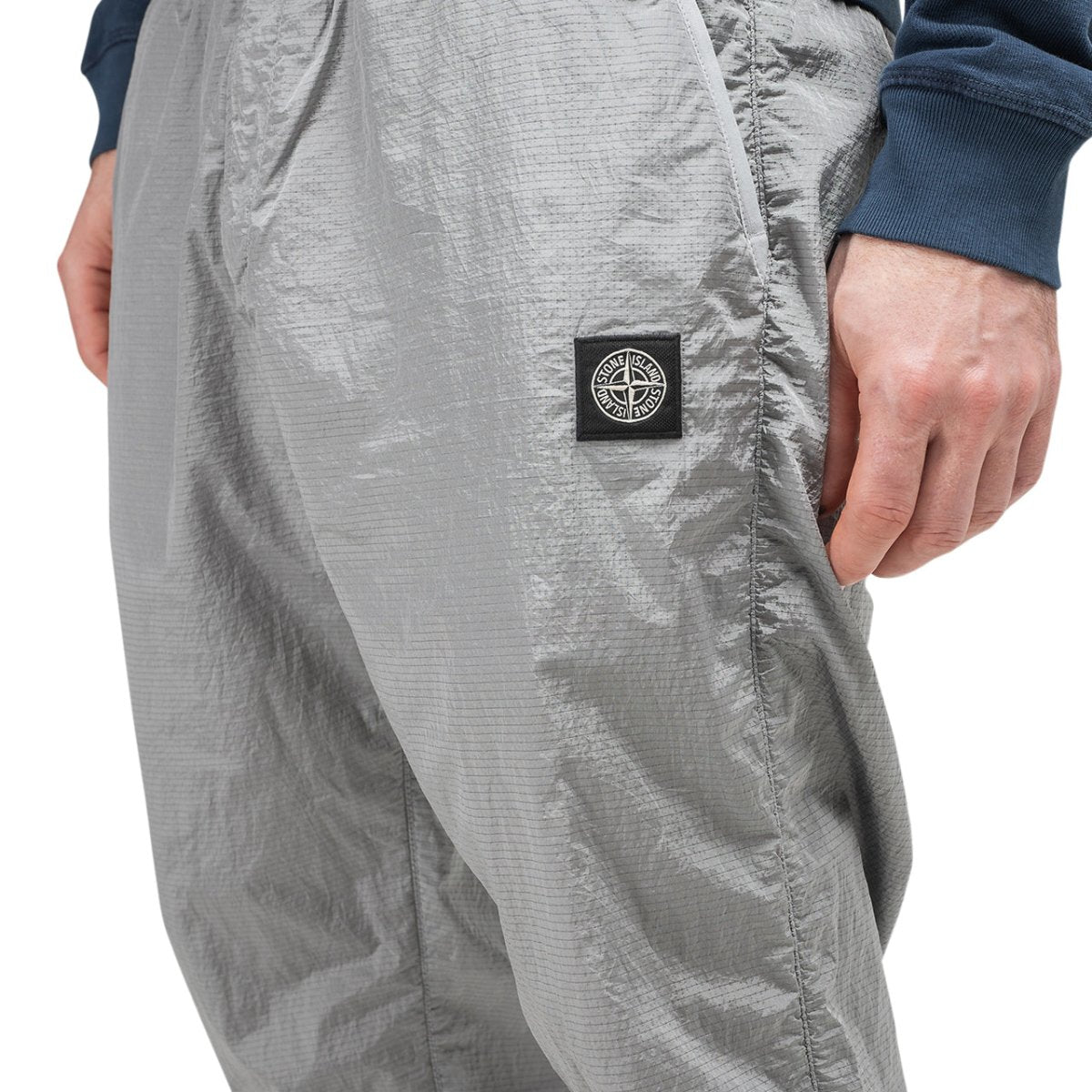 Stone Island Nylon Metal Ripstop Pants (Silber)  - Allike Store